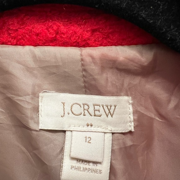 J. Crew Women's Red Teddy Jacket - Picture 2 of 3